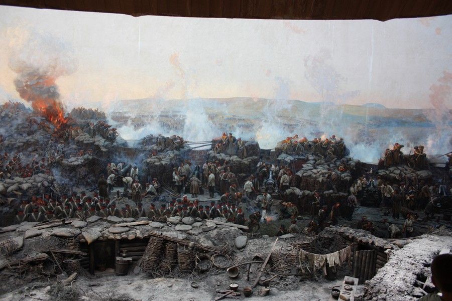 Панорама обороны Севастополя во время Крымской войны 1854-1856 годов