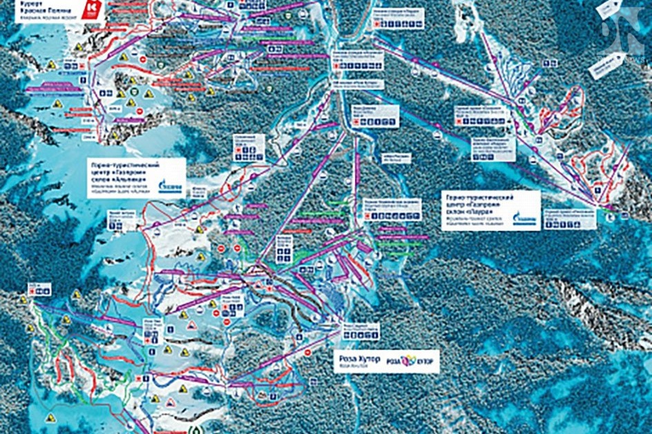 На горных курортах Сочи вновь работает единый ски-пасс