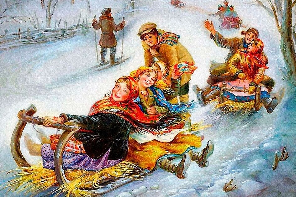 Традиционные русские игры во время Масленицы