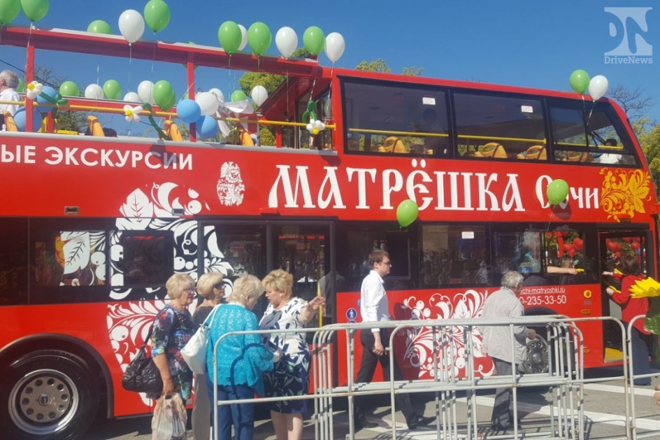 Новые туристические автобусы замечены в Сочи