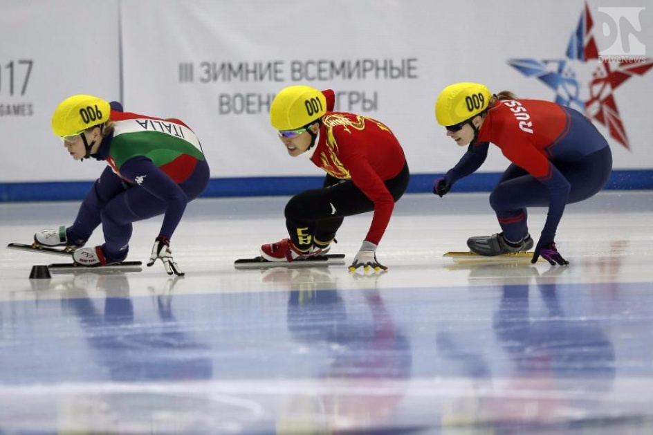 Россия взяла «бронзу» на 500 метров в шорт-треке Военных Игр