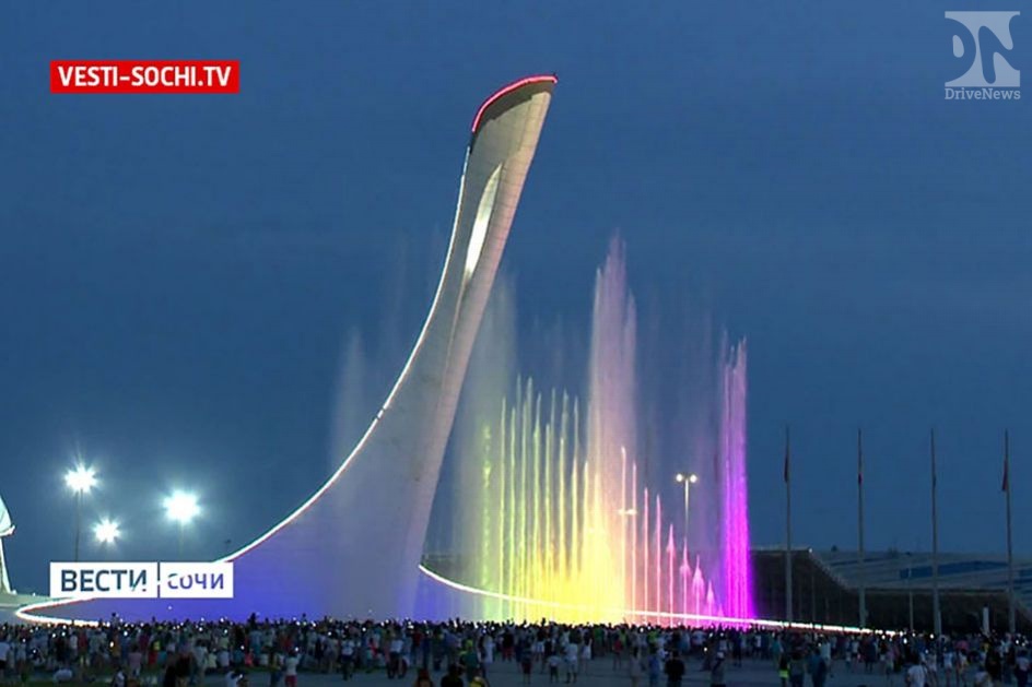 7 июня светомузыкальный фонтан в Олимпийском парке запускает новую программу